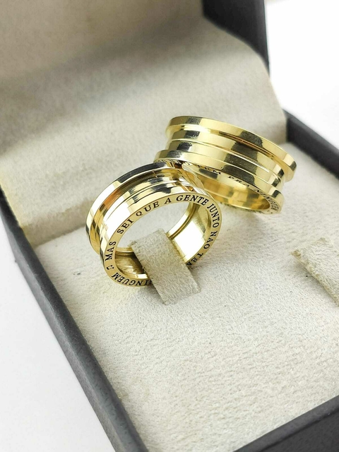 Alianças para noivado e casamento - Modelo 74 - comprar online