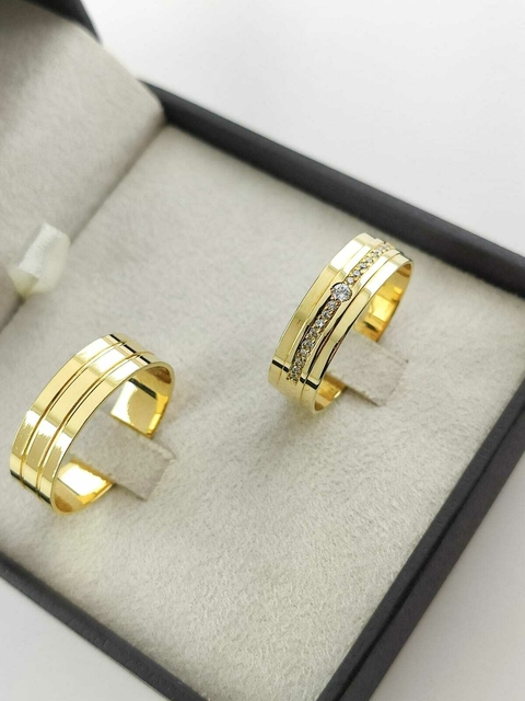 Alianças para noivado e casamento - Modelo 65 - comprar online