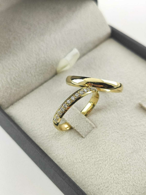 Alianças para noivado e casamento - Modelo 62 - comprar online