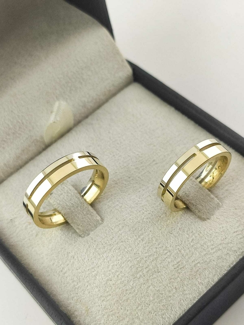 Alianças para noivado e casamento - Modelo 61 - comprar online
