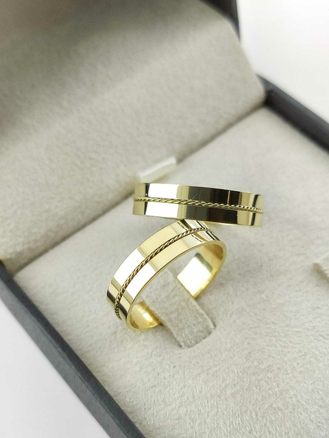Alianças para noivado e casamento - Modelo 51 - comprar online
