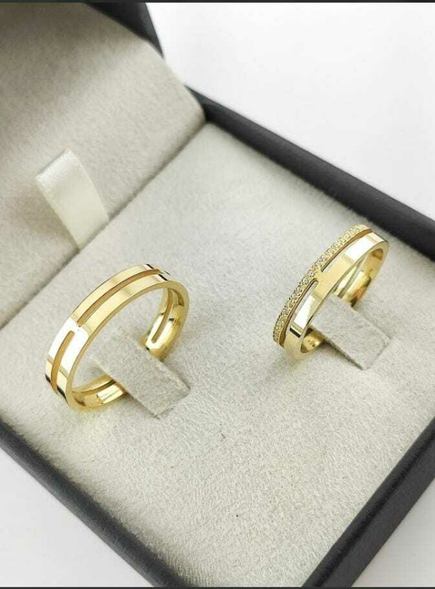 Alianças para noivado e casamento - Modelo 48 - comprar online
