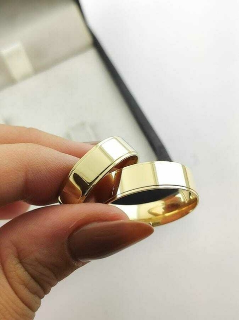 Alianças para noivado e casamento - Modelo 43 - comprar online