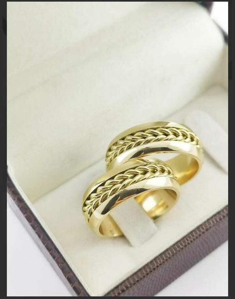 Alianças para noivado e casamento - Modelo 21 - comprar online