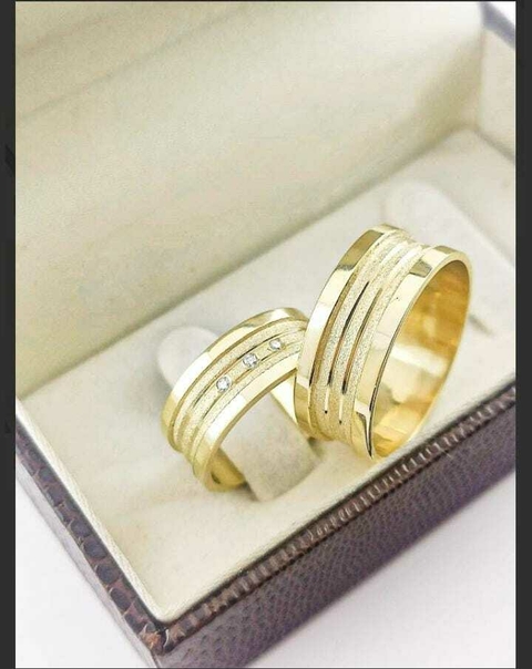 Alianças para noivado e casamento - Modelo 10 - comprar online