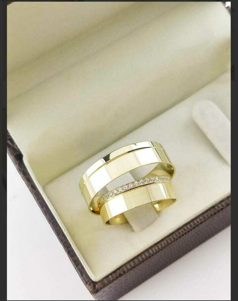 Alianças para noivado e casamento - Modelo 5 - comprar online