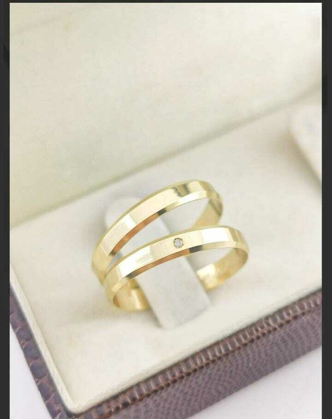 Alianças para noivado e casamento - Modelo 4 - comprar online