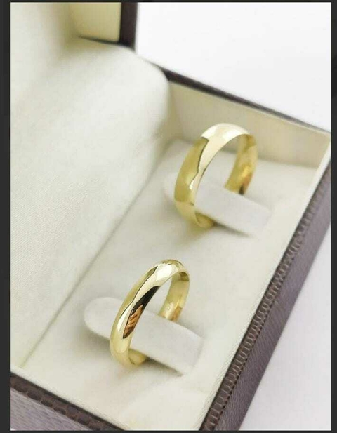 Alianças para noivado e casamento - Modelo 1 - comprar online