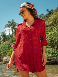 Saída de Praia Chemise Jasmine Manga 7/8 na internet