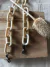 Holder de acrílico oval beige grande