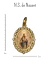 Colar Artesanal de Cascalhos Naturais com Medalha Oval em Strass - loja online