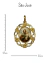 Colar Artesanal Cristais Café com Medalha Vintage Religiosa - loja online