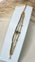Pulseira 3 Fios Verde com Cristal