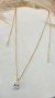 Colar Gota Cristal Ajustável Dourado