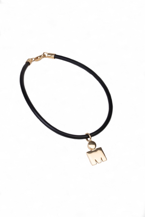 Pingente MDot com Elo em Ouro Amarelo