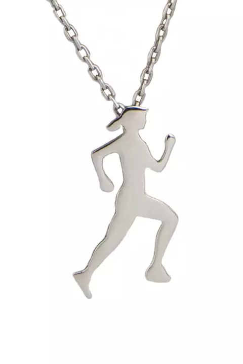 Pingente Runner Mini em Ouro Branco - comprar online