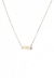colar plaquinha horizontal Beach em ouro amarelo