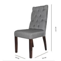 Silla Sally Barce Gravel Tabaco - Ganza Muebles