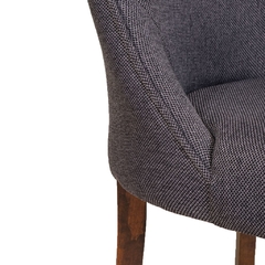 Sillon Zafiro liso para mesa creta victory onix tabaco - Ganza Muebles