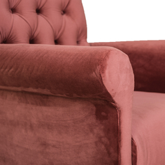 Sillón Ocasional Boston Rosa Bella Nogal - tienda en línea
