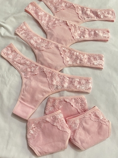 Tanguita rosa de algodón - comprar online