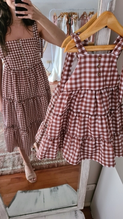 Vestido Vichy Choco Mom - comprar online