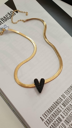 Pingente Coração Negro - comprar online