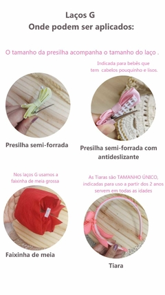 Laço G com nome Cód 06 - Unidade - loja online