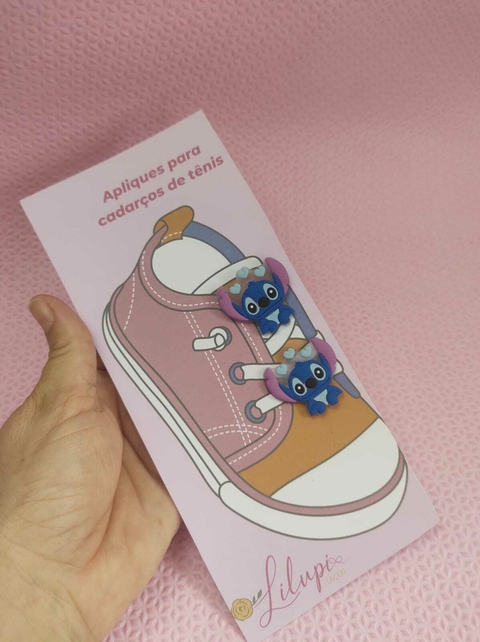Aplique para cadarço de tênis Stitch