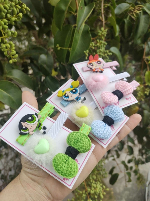 Hair Clip das meninas Superpoderosas
