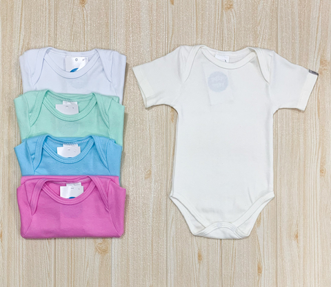 Body manga curta liso - P, M e G