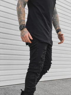 Calça Skinny BLACK DESTROYED