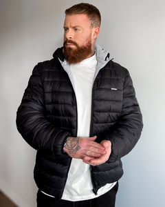Jaqueta Puffer Dupla Face BLACK - Loja Macho Moda