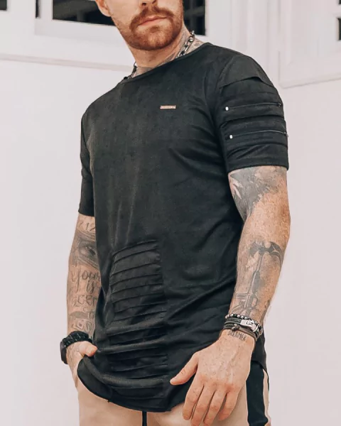 Camiseta ZIP BIKER SUEDE