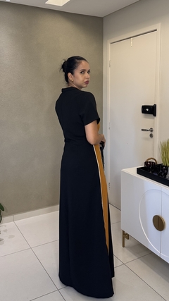 Vestido longo elegancia na internet