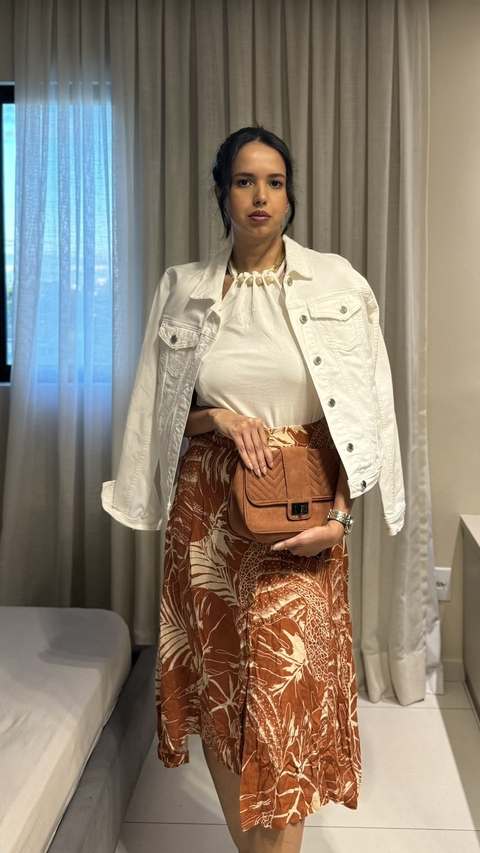 JAQUETA DENIM BRANCA ZARA - comprar online