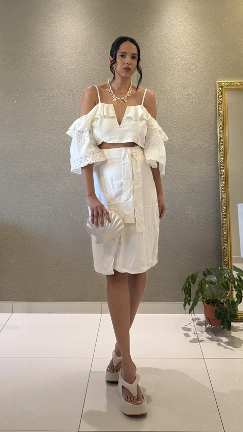 Saia corte reto transpassada