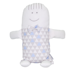 Naninha Petit Triângulo Azul Cinza