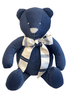 Urso Grande Veludo Azul Marinho - comprar online