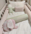 Kit Berço Poá Rosa - comprar online