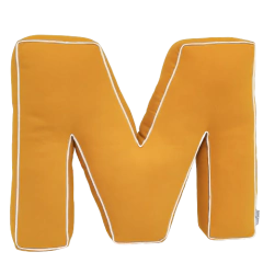 Almofada Letra M Mostarda - ENCOMENDE - comprar online