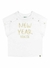 Blusa Branca Estampa com Foil Menina - Alenice