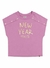 Blusa Rosa Estampa com Foil Menina - Alenice