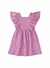 Vestido Rosa Babado Menina - Alenice