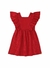 Vestido Vermelho Babado Menina - Alenice