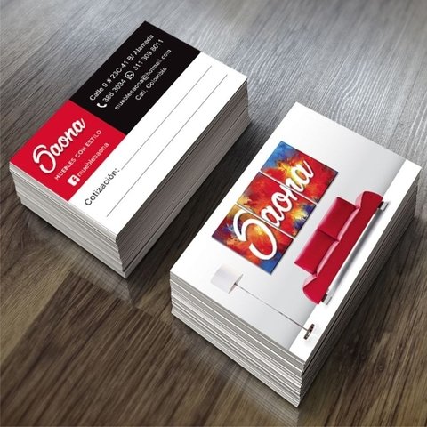 1.000 Tarjetas Personales Offset :: 4/4 :: demora 20 días :: SIST. AGRUP. :: GREMIO