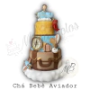 Bolo - Chá Bebê Aviador
