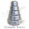 Bolo - Cromado Prata