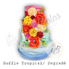 Bolo - Ruffle Tropical Degradê