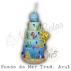 Bolo - Fundo do Mar Tradicional Azul